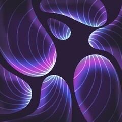 Obraz premium Abstract fluid 3d background hologram color