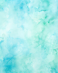 Fototapeta na wymiar Abstract Ocean Turquoise Watercolor Background Texture