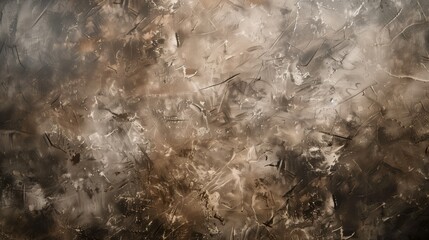 Textured abstract surface with smudges and scratches in brown tones. - obrazy, fototapety, plakaty