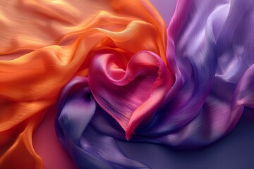an abstract background awash in shades of pink and purple, as ribbons weave together to form a tapestry of enchantment.