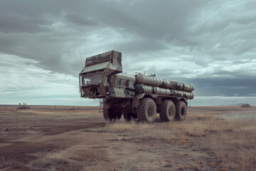 Obraz premium Mobile ground missile systems