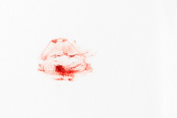 Beautiful baby lipstick kiss print.