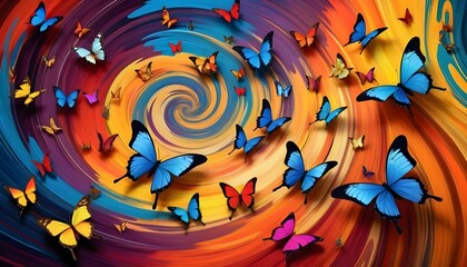 Butterflies-Swirling-In-A-Whirlwind-Of-Color- 2