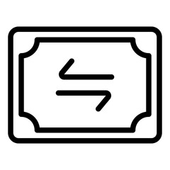 Transaction line icon