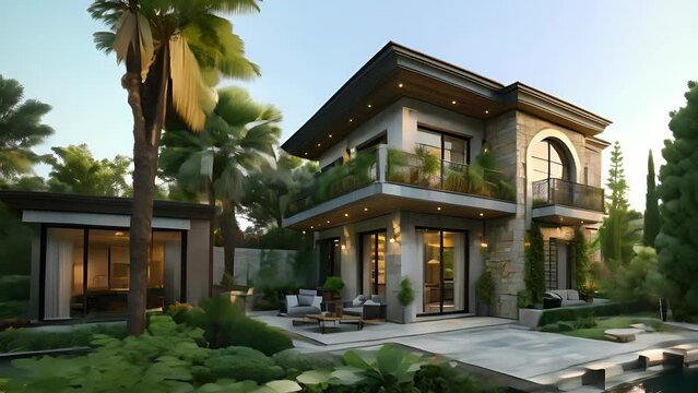4K video clip mansion design concept for structural design and As-Built Drawing.