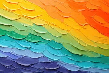 Obraz premium Radiant Inclusion: Bright LGBT Flag Mural