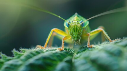 Fototapeta premium Close Up Photo of Nature Animals Including Various Insects in the Morning Wearing Beautiful Clothes in a Wonderful Nature Ecosystem.