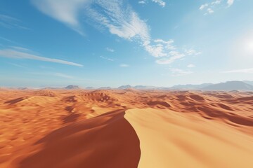 Fototapeta na wymiar Golden Sands: Exploring the Sahara