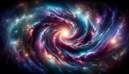 galaxy background with space