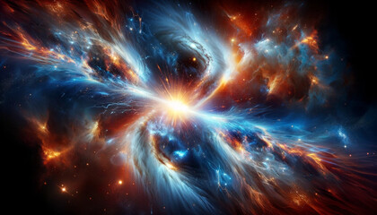 galaxy background with space