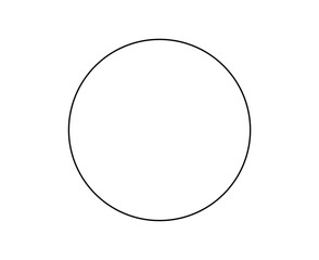 Circle Shape Outline Stroke Purple Symbol Vector Illustration