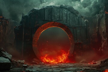 The Inferno's Gateway: Gateway to Oblivion - obrazy, fototapety, plakaty