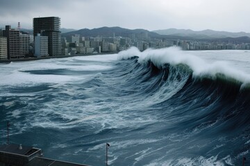 Nature's Fury Unleashed: Powerful Tsunami Shots