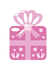 baby shower pink gift