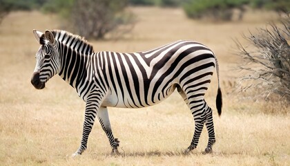 Fototapeta na wymiar A-Zebra-In-A-Safari-Exploration-