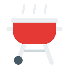 BBQ flat icon