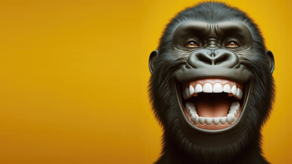 The image features a close-up of an unidentifiable blurred animal on a yellow backdrop hinting at its mystery