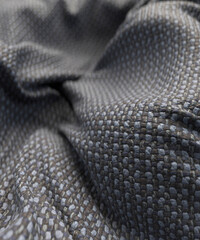 Grey patterned crumpled blanket rug 3d render