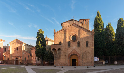 Fototapeta na wymiar Piazza Santo Stefano - Piazza delle Sette Chiese. Bologna