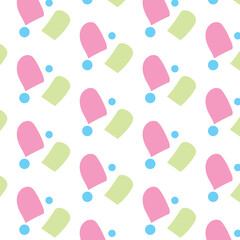 Colorful Popsicles and Dots Pattern