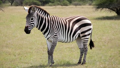 Fototapeta na wymiar A-Zebra-In-A-Safari-Discovery-