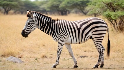 Fototapeta na wymiar A-Zebra-In-A-Safari-Expedition- 2