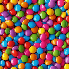 Obraz premium Multicolored sweets abstract bright trendy background made from candies