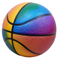 Colorful Basketball Ball Isolated on White Background
