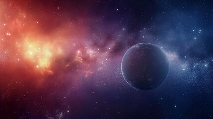 Obraz na płótnie Canvas Planet in outer space