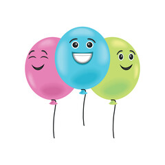 smile day party balloons