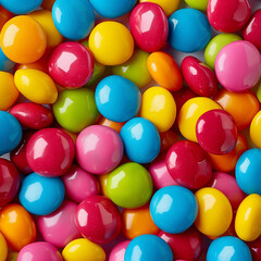 Fototapeta na wymiar Multi-colored round candies sweets close-up
