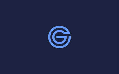 letter og with circle logo icon design vector design template inspiration