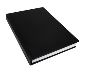 Blank book cover on transparent background