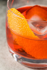 Cold Boozy Gin Negroni Cocktail - 779824515