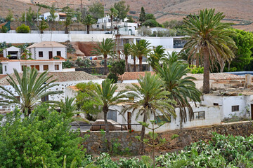 Fuerteventura, Canary Islands - march 15 2024 : village of Betancuria
