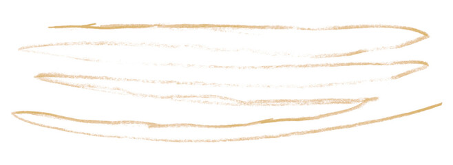 light brown pencil strokes isolated on transparent background
