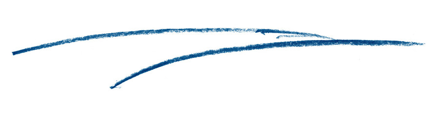 blue pencil strokes isolated on transparent background