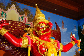 buddha statue,temple, thai temple,Garuda,Griffin