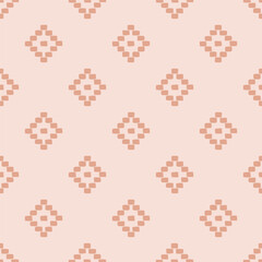 Kilim seamless pattern with pink background