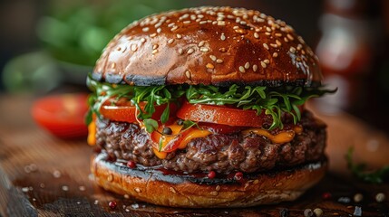 Beef grilled burger