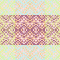 Old wallpaper on the wall.