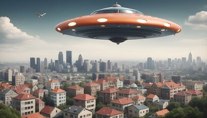 A-Whimsical-Cat-Shaped-Flying-Saucer-Hovering-Abov-