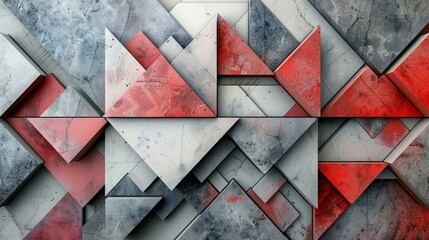 A mosaic of modernity 3D geometric graphics for a clean  1