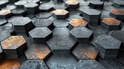 3D mosaic pattern for a minimalist yet bold presentation backdrop
