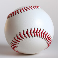 Baseball Ball on White Background. Clipart for sports projects.
