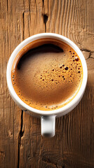 Morning elixir: A steaming cup of coffee, promising warmth and aromatic bliss to start your day.