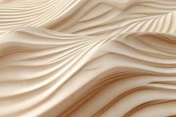 Golden Sands: Sculpted Patterns of Arid Desert Dunes
