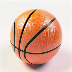 Basketball Ball Isolated on White Background. Clipart for sports projects.