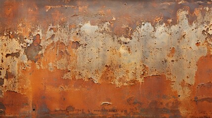 Rusty metal surface exhibiting corrosion and texture - obrazy, fototapety, plakaty