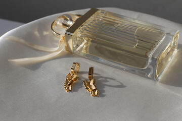 modern, lifestyle-appropriate jewellery, accessories. Yellow stainless steel, minimally shiny...